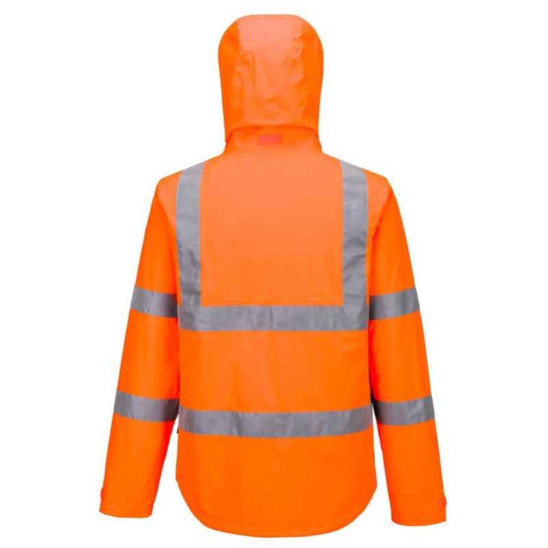 Chargez l'image dans la visionneuse de la galerie, S164 - Veste légère pliable HV, Orange, vue de dos # Couleur_Orange