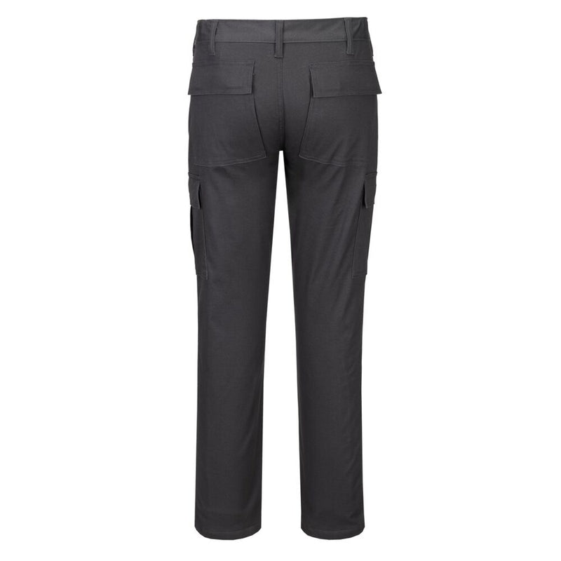 Chargez l'image dans la visionneuse de la galerie, S231 - Pantalon de travail Slim Stretch, Gris Métal, vue de dos # Couleur_Gris Métal