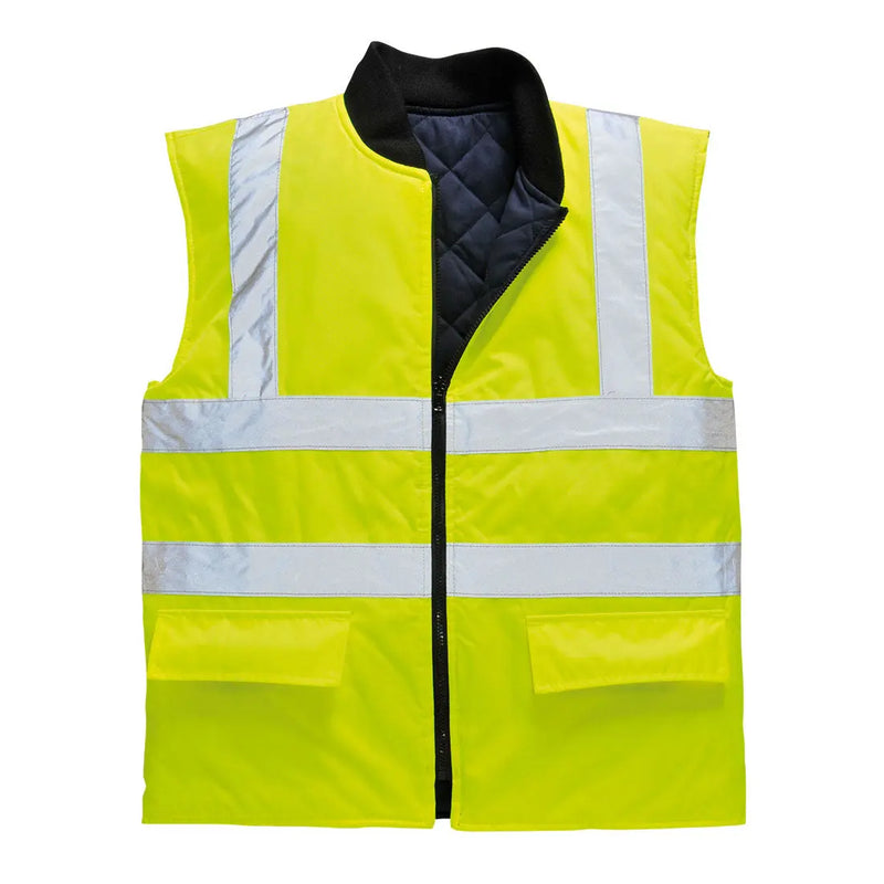 Chargez l'image dans la visionneuse de la galerie, Gilet Haute Visibilité Réversible S469 - bodywarmer matelassé professionnel