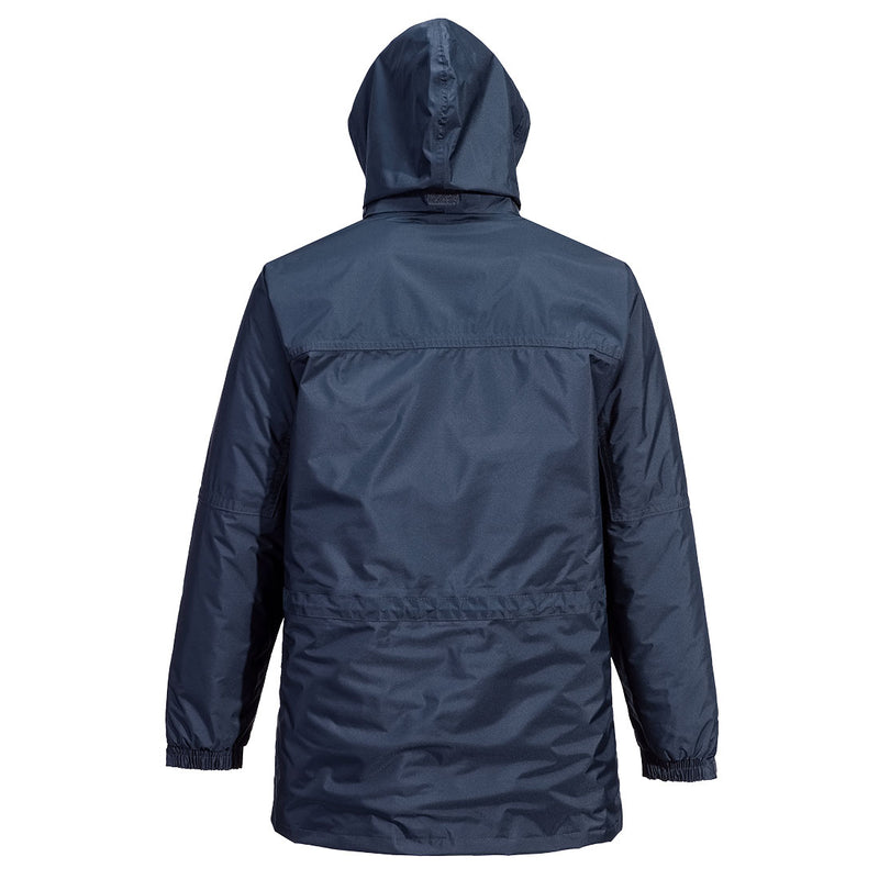 Chargez l'image dans la visionneuse de la galerie, S523 - Parka Oban doublée polaire, Marine, vue de dos # Couleur_Marine
