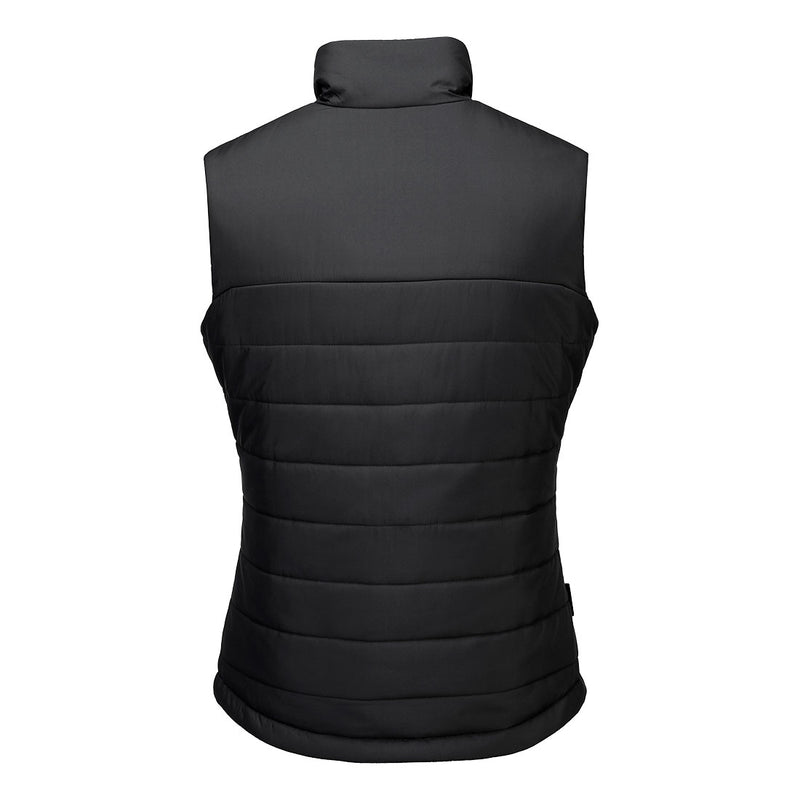 Chargez l'image dans la visionneuse de la galerie, S607 - Gilet matelassé isolant femme Professional, Noir, vue de dos # Couleur_Noir