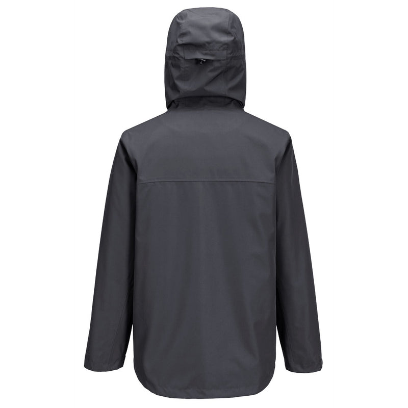 Chargez l'image dans la visionneuse de la galerie, S610 - Veste de pluie Professional, Gris Métal, vue de dos # Couleur_Gris Métal