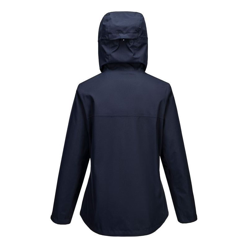 Chargez l'image dans la visionneuse de la galerie, S614 - Veste de pluie femmes, Marine, vue de dos # Couleur_Marine
