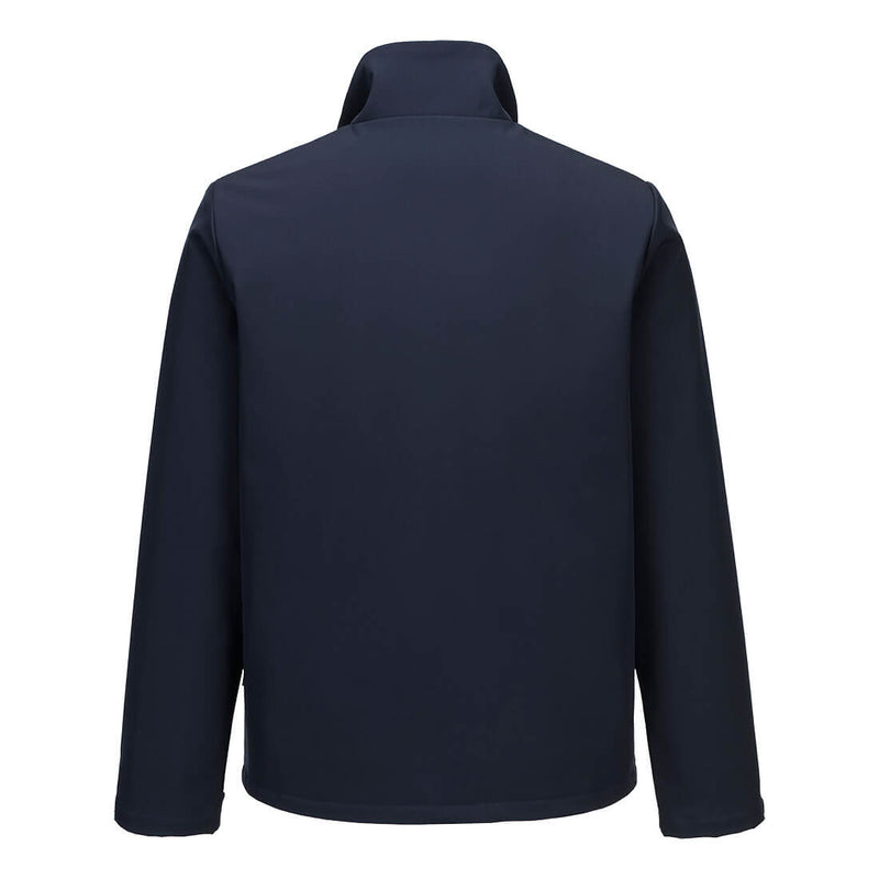 Chargez l'image dans la visionneuse de la galerie, S647 - Veste Softshell Chauffante (3 couches), Marine, vue de dos # Couleur_Marine