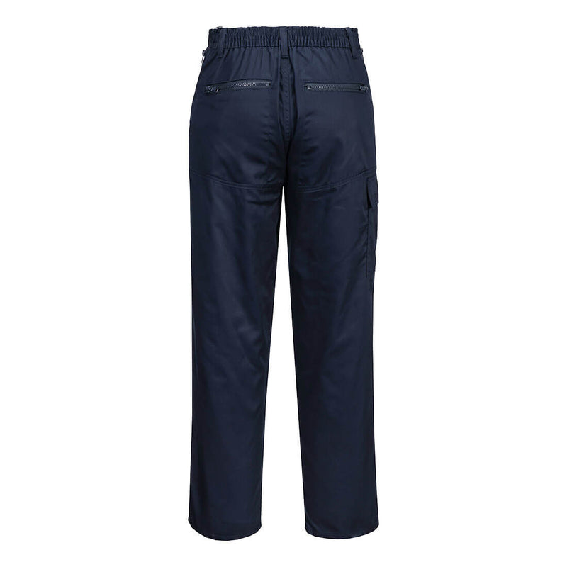 Chargez l'image dans la visionneuse de la galerie, S687 - Pantalon Action femme, Marine, vue de dos # Couleur_Marine