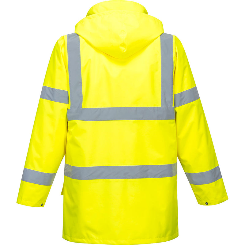 Chargez l'image dans la visionneuse de la galerie, S765 - Parka Hi-Vis Essential 5 en 1, Jaune, vue de dos # Couleur_Jaune