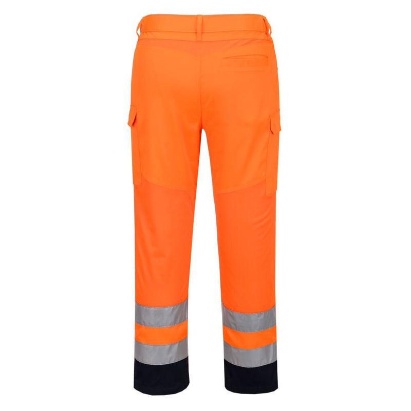 Chargez l'image dans la visionneuse de la galerie, T143 - Pantalon combat léger, Orange/Marine, vue de dos # Couleur_Orange/Marine
