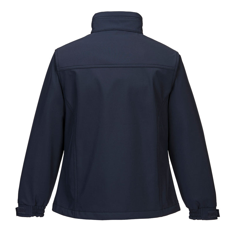 Chargez l'image dans la visionneuse de la galerie, TK41 - Softshell Charlotte femmes (3L), Marine, vue de dos # Couleur_Marine