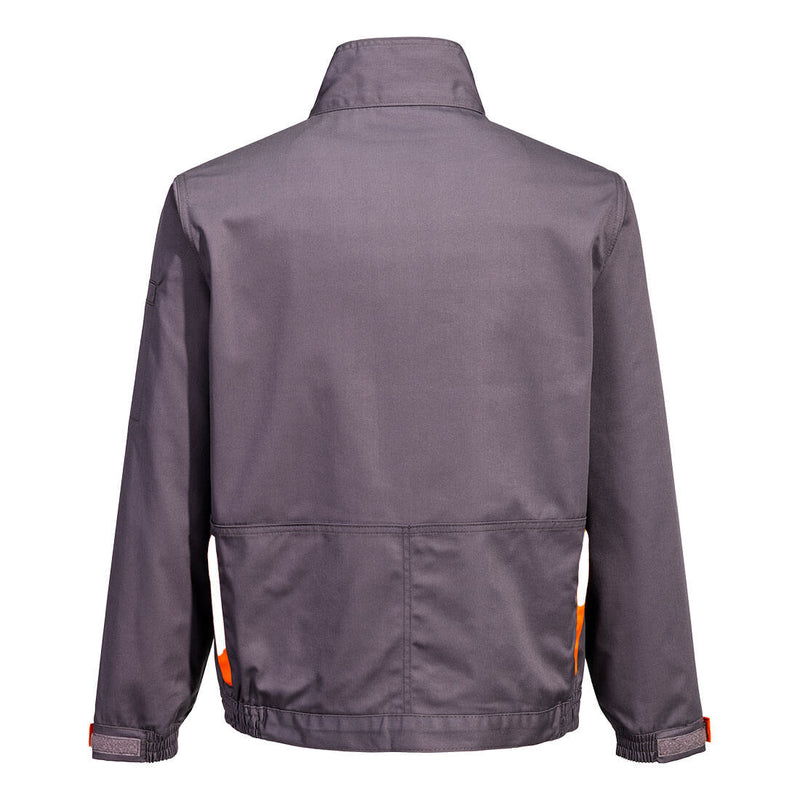 Chargez l'image dans la visionneuse de la galerie, TX10-Blouson Portwest Texo Contrast, Gris, vue de dos # Couleur_Gris