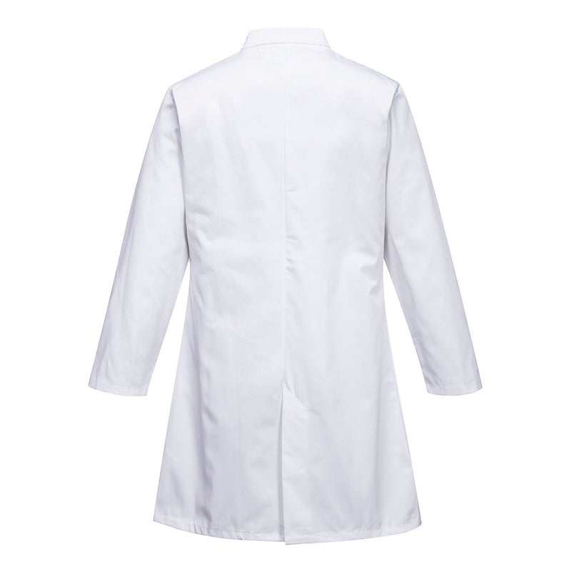 Chargez l'image dans la visionneuse de la galerie, 2202 - Blouse homme agroalimentaire, 1 poche, Blanc, vue de dos # Couleur_Blanc
