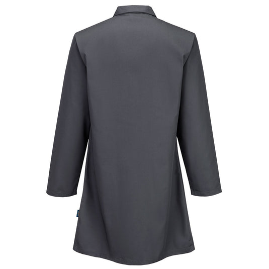 2852 - Blouse Standard poly/coton, Gris, vue de dos