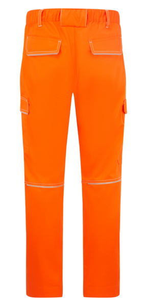Chargez l'image dans la visionneuse de la galerie, Pantalon ignifugé Bizweld FR Cargo BZ443 orange, vue de dos

