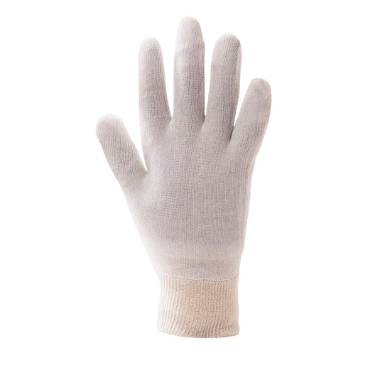 A050 - Gants en tricot Stockinette (600 paires), Beige, vue de dos 