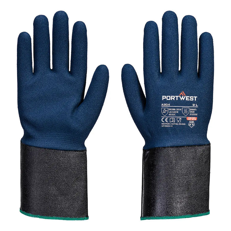 Chargez l'image dans la visionneuse de la galerie, Gant nitrile résistant chaleur coupure A304 Portwest - protection multirisque industries
