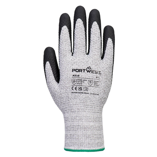 A312 - Gant Grip 13 en nitrile (Pk12), Gris/Noir, vue de dos 
