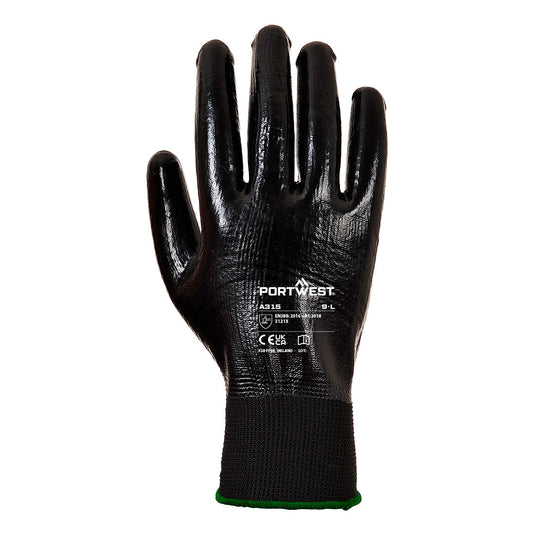 A315 - Gant All-Flex Grip, Noir, vue de dos 