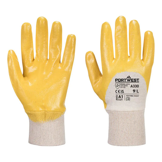 Gant nitrile dos aéré A330 - protection manutention légère