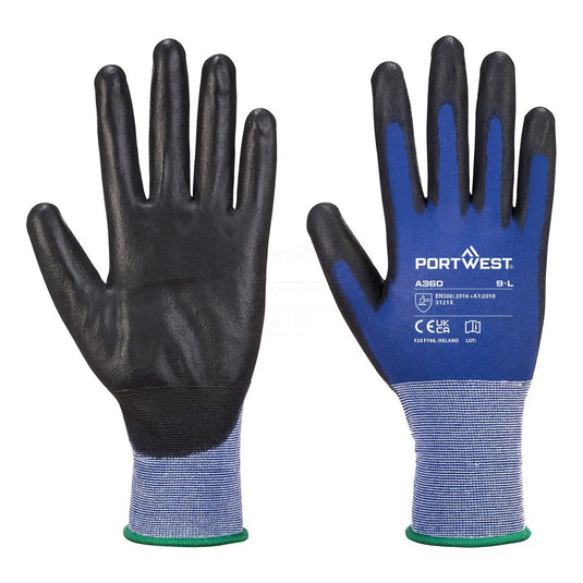 Gant polyuréthane ultra-fin Senti-Flex A360B8RL - travaux de précision et assemblage