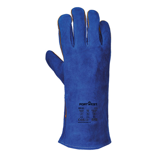 A510 - Gant Soudeur, Bleu, vue de dos 