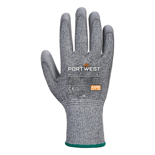A622 - Gant MR paume PU anti-coupure, Gris, vue de dos 
