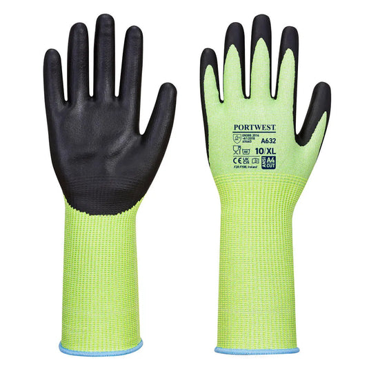 Gant anti-coupure niveau D poignet long A632E8RL - protection maximale travaux à risques