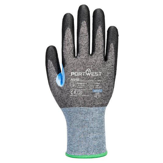 A642 - Gant anti-coupures CS D18 PU, Gris/Noir, vue de dos 