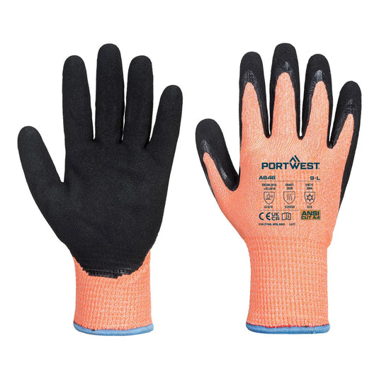 Gant nitrile anticoupure hiver A646 - protection thermique froid niveau D