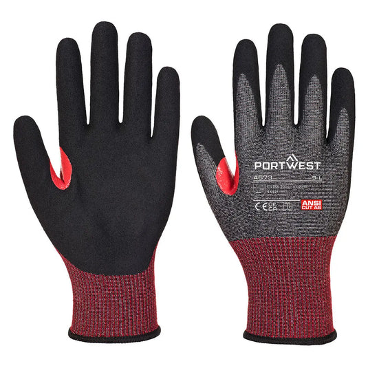 Gant anti-coupure nitrile niveau F A673K8RL - protection maximale travaux précision
