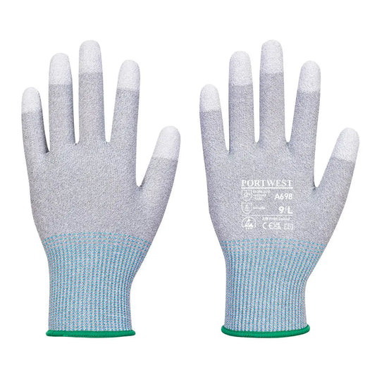Gant antistatique ESD paume PU A698G6RL - protection électrostatique et assemblage électronique