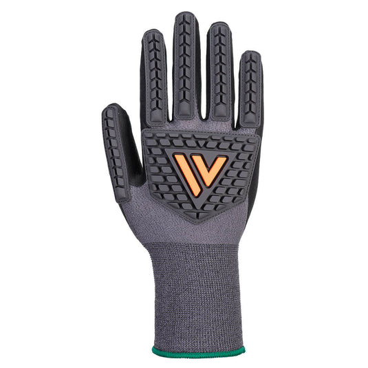 A715 - Gant impact Grip 15 Nitrile, Noir, vue de dos 