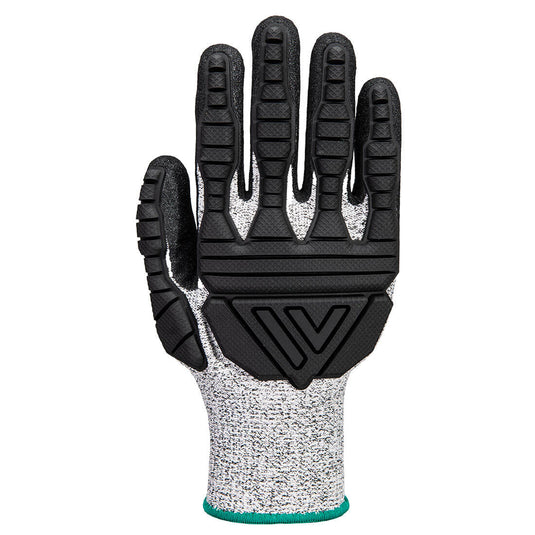 A723 - Gant TPV Impact anti-coupure, Gris/Noir, vue de dos 
