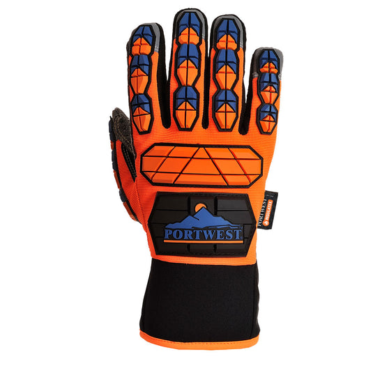 A726 - Gant Aqua-Seal Pro, Orange/Bleu, vue de dos 
