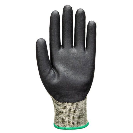 A784 - Gant Arc Grip 18C Niveau 1, Vert/Noir, vue de dos 