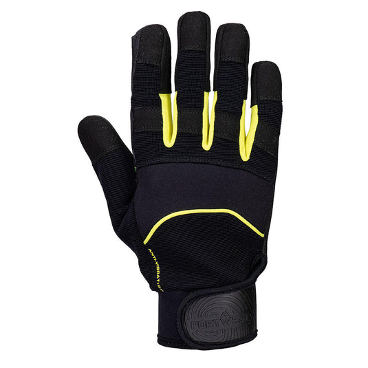 A791 - Gant Anti-Vibration, Noir, vue de dos 