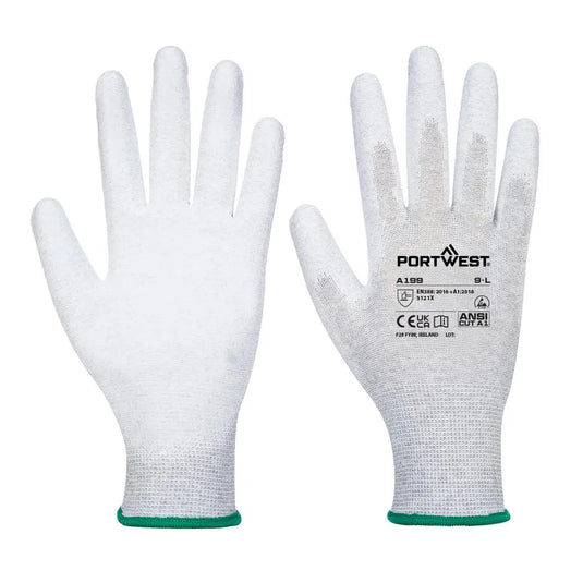 Gant Antistatique ESD AB199GRRL - protection électrostatique environnements sensibles