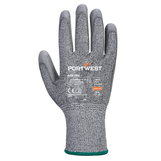 AB622 - Gant PU Cut C13 (Pk12), Gris, vue de dos 
