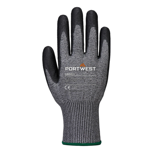 AB664 - Gant coupure F13 PU Essential (12 paires), Gris/Noir, vue de dos 