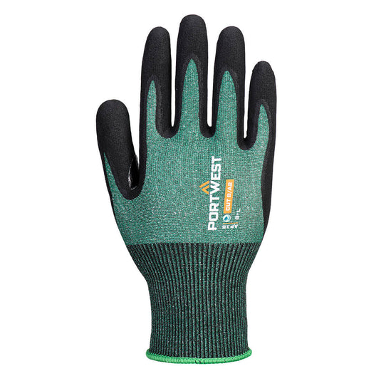 AP15 - Gant SG Grip15 Eco Nitrile (Pack12), Vert/Noir, vue de dos 