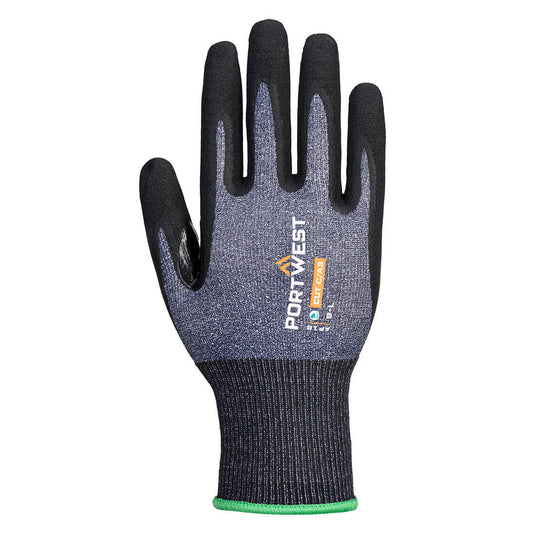 AP18 - Gant SG Grip15 Eco Nitrile (Pk12), Bleu/Noir, vue de dos 