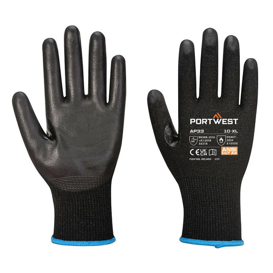 AP33 - LR15 GANT à écran tactile PU (12 paires) Epi-Protect