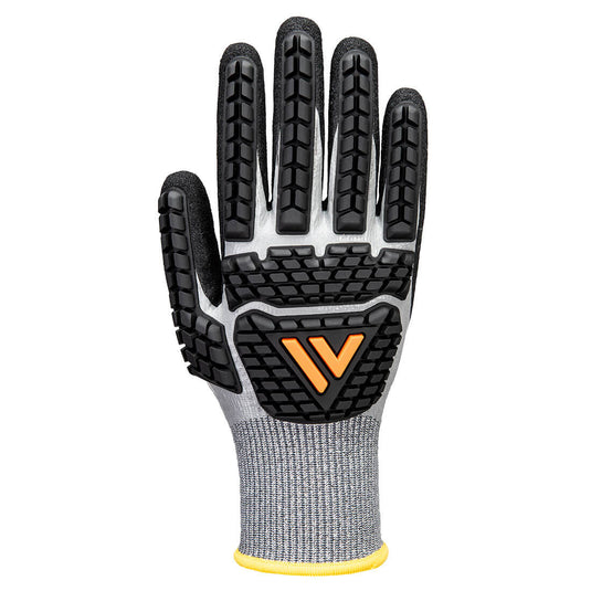 AP54 - Gant anti-impact imperméable, Gris/Noir, vue de dos 