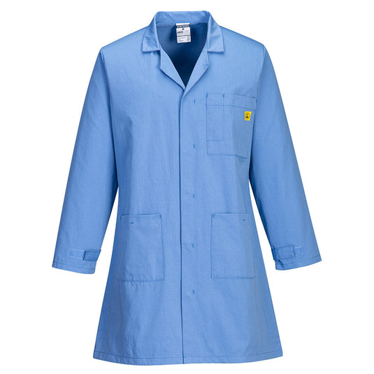 AS10 - Blouse Antistatique ESD, Bleu Hamilton 