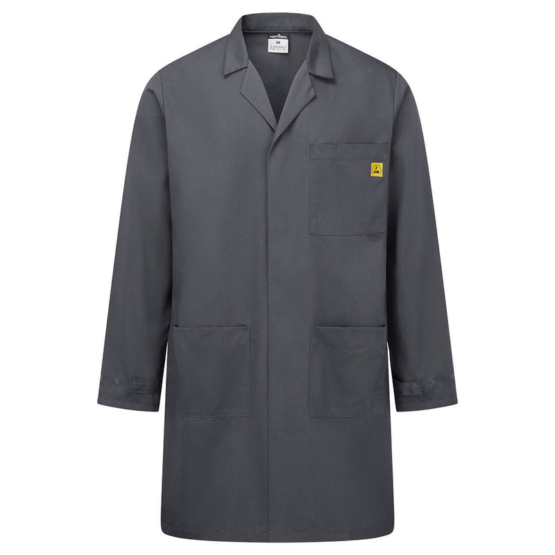 Chargez l'image dans la visionneuse de la galerie, AS10 - Blouse Antistatique ESD, Gris Zoom # Couleur_Gris Zoom
