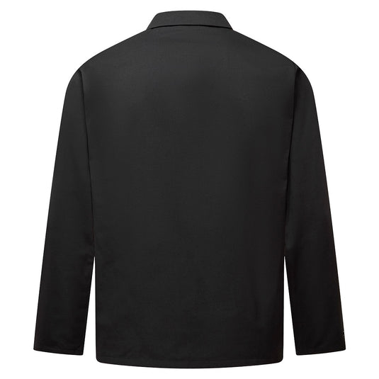 AS18 - Veste de laboratoire ESD, Noir, vue de dos
