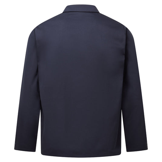 AS18 - Veste de laboratoire ESD, Marine, vue de dos