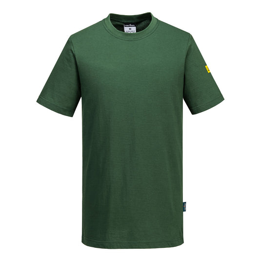 AS20 - T-Shirt antistatique ESD, Vert Forêt