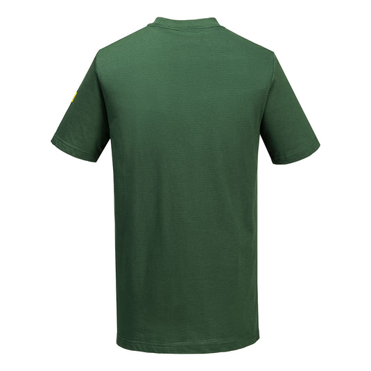 AS20 - T-Shirt antistatique ESD, Vert Forêt, vue de dos