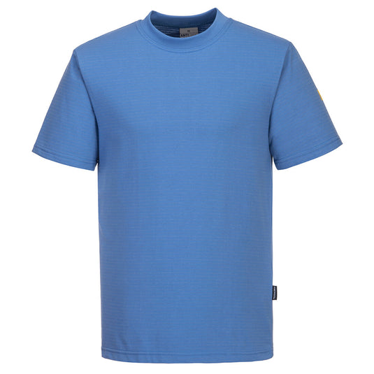 AS20 - T-Shirt antistatique ESD, Bleu Hamilton
