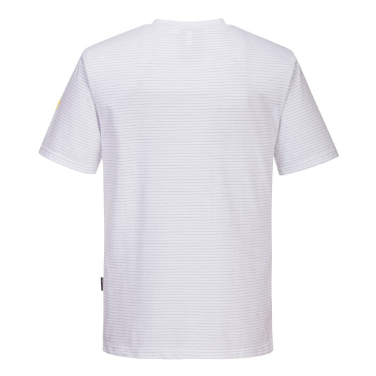 AS20 - T-Shirt antistatique ESD, Blanc, vue de dos 