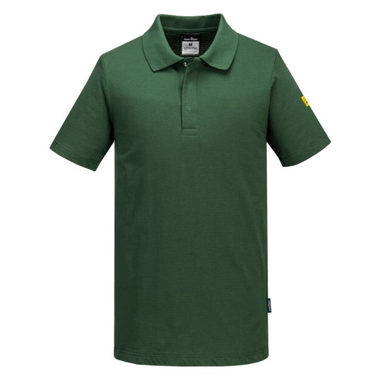 AS21 - Polo antistatique ESD, Vert Forêt